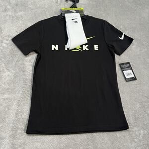 Nike Shirt Youth Small Black 3Brand Russell Westbrook Tee Crew Socks Set Boys